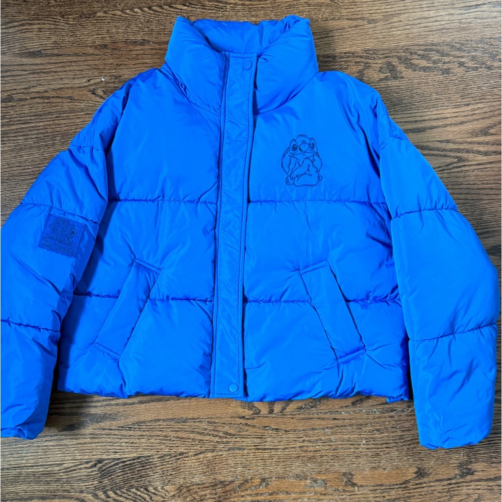 Disney Exclusive Woman's Stitch Puff Coat size M